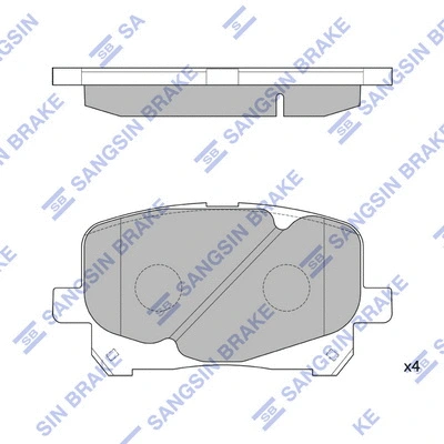 Brake Pad Set, disc brake (SP1591)