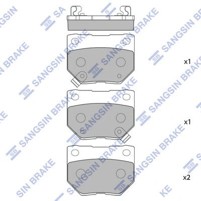 Brake Pad Set, disc brake (SP1487)