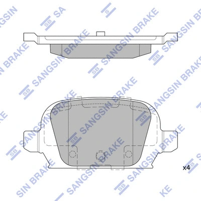 Brake Pad Set, disc brake (SP1864)