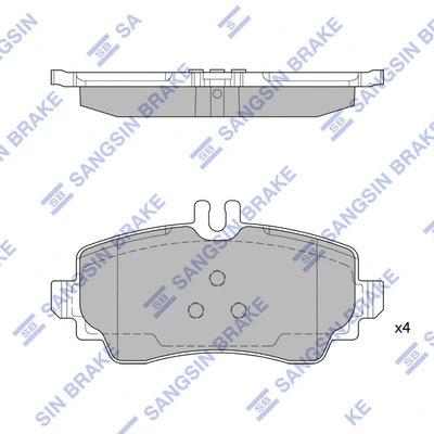 Brake Pad Set, disc brake (SP1744)