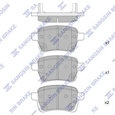 Brake Pad Set, disc brake (SP1994)