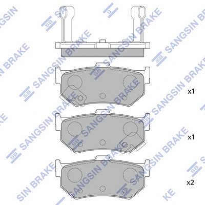 Brake Pad Set, disc brake (SP1469)