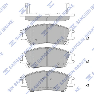Brake Pad Set, disc brake (SP1670)