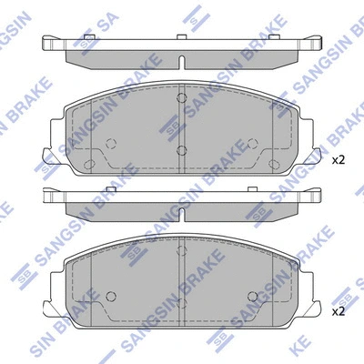 Brake Pad Set, disc brake (SP1410)