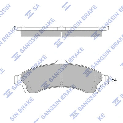 Brake Pad Set, disc brake (SP1781)