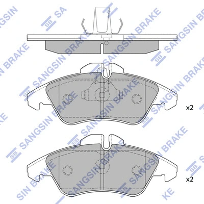 Brake Pad Set, disc brake (SP1273A)