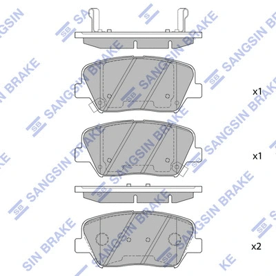 Brake Pad Set, disc brake (SP1424)