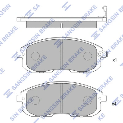 Brake Pad Set, disc brake (SP4247)