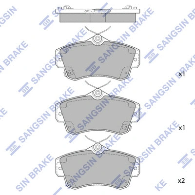 Brake Pad Set, disc brake (SP1359)