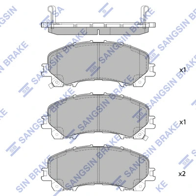 Brake Pad Set, disc brake (SP1714)