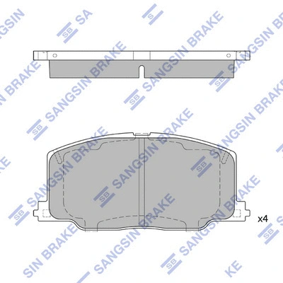 Brake Pad Set, disc brake (SP1436)