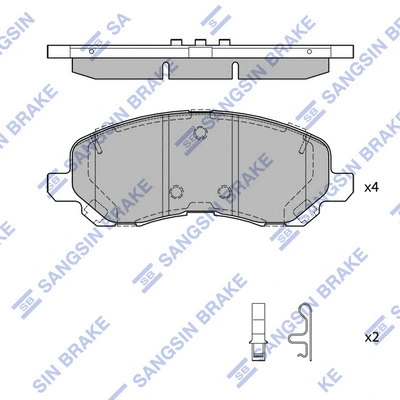 Brake Pad Set, disc brake (SP4277)