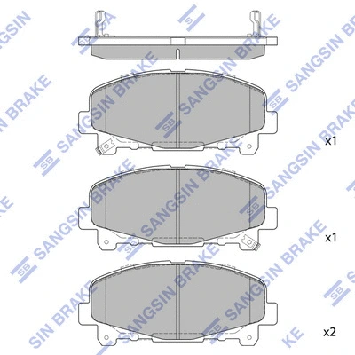 Brake Pad Set, disc brake (SP1606)