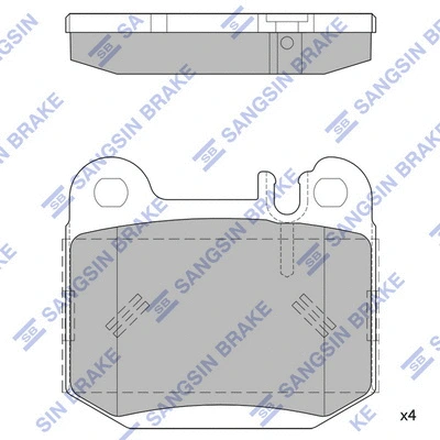 Brake Pad Set, disc brake (SP1930)