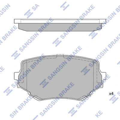 Brake Pad Set, disc brake (SP1535)