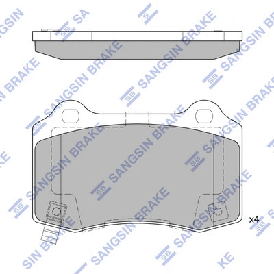 Brake Pad Set, disc brake (SP4296)
