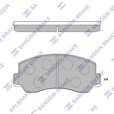 Brake Pad Set, disc brake (SP1057)