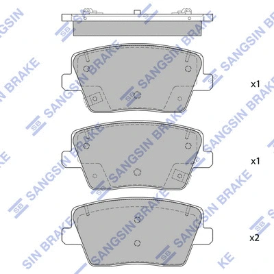 Brake Pad Set, disc brake (SP4331)