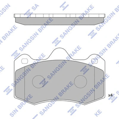 Brake Pad Set, disc brake (SP1835)