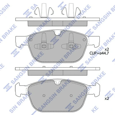 Brake Pad Set, disc brake (SP2320)