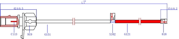 Warning Contact, brake pad wear (SWS2900)