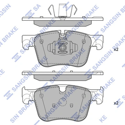 Brake Pad Set, disc brake (SP4032A)