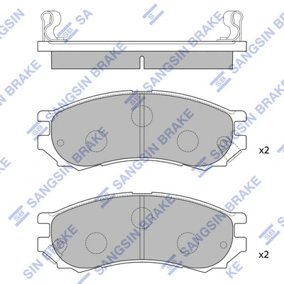 Brake Pad Set, disc brake (SP1128)