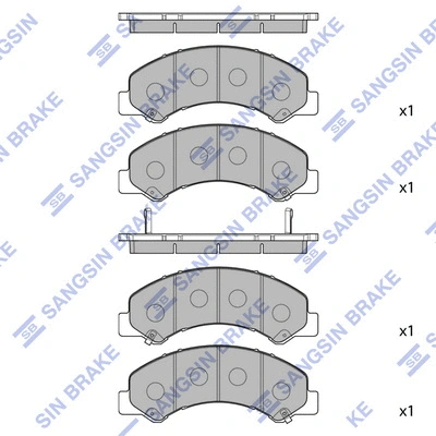 Brake Pad Set, disc brake (SP4423)