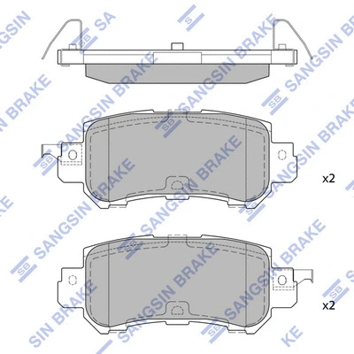 Brake Pad Set, disc brake (SP1672)