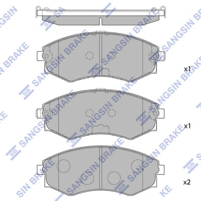 Brake Pad Set, disc brake (SP1065)