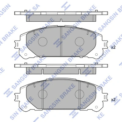 Brake Pad Set, disc brake (SP4448)