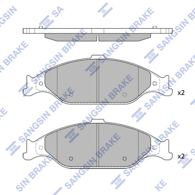Brake Pad Set, disc brake (SP4304)