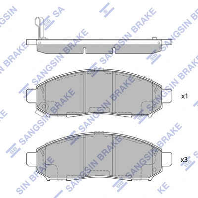 Brake Pad Set, disc brake (SP1460)