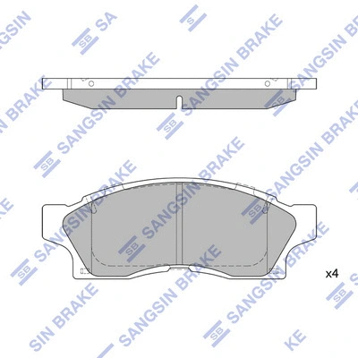 Brake Pad Set, disc brake (SP1465)