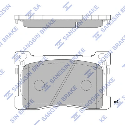 Brake Pad Set, disc brake (SP1756)