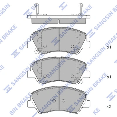 Brake Pad Set, disc brake (SP4477)
