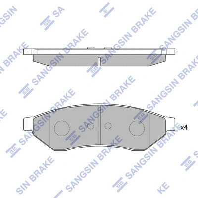 Brake Pad Set, disc brake (SP1252)
