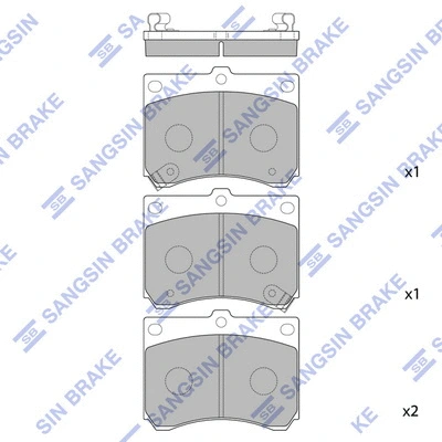 Brake Pad Set, disc brake (SP1216)