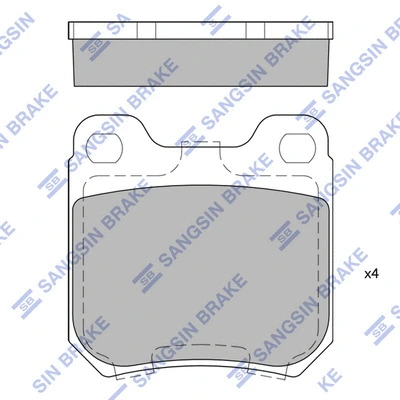 Brake Pad Set, disc brake (SP1760)