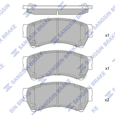 Brake Pad Set, disc brake (SP1475)