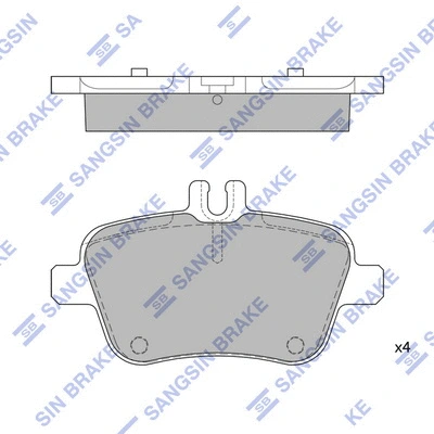 Brake Pad Set, disc brake (SP1957)