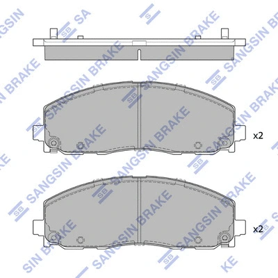 Brake Pad Set, disc brake (SP4323)