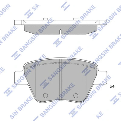 Brake Pad Set, disc brake (SP2314)