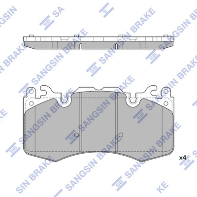Brake Pad Set, disc brake (SP2239)