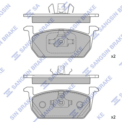 Brake Pad Set, disc brake (SP4496)