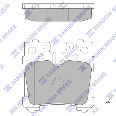 Brake Pad Set, disc brake (SP2301)