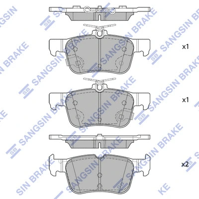 Brake Pad Set, disc brake (SP4171)