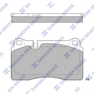 Brake Pad Set, disc brake (SP2231)