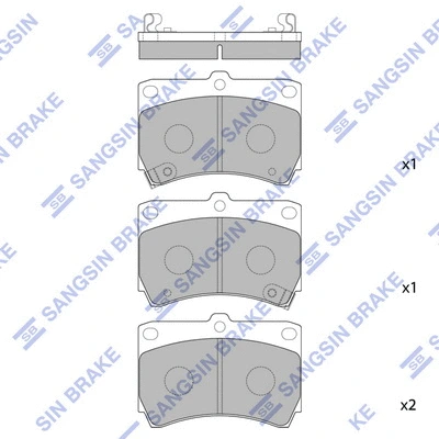 Brake Pad Set, disc brake (SP1067)