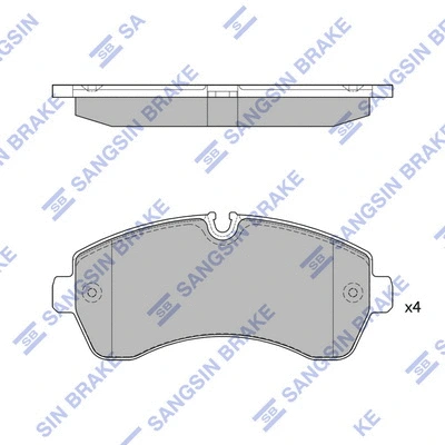 Brake Pad Set, disc brake (SP1425)